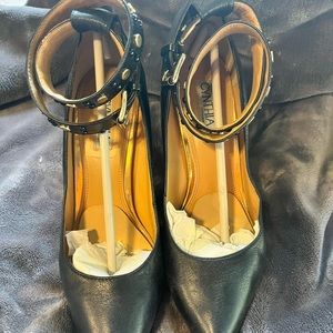 Black-Cynthia Rowley Heels, ankle scrap. Little wear,comfortable my FAVORITE!